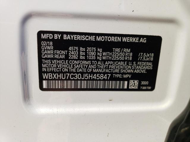Photo 13 from auction – 2018 BMW X1 SDRIVE2 with VIN WBXHU7C30J5H45847
