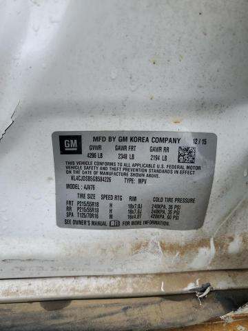 Photo 14 from auction – 2016 BUICK ENCORE PRE with VIN KL4CJDSB5GB584226
