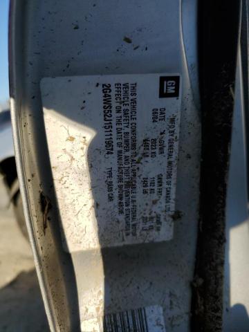 Фото 12 с аукциона – 2005 BUICK CENTURY CU с VIN 2G4WS52J151119674