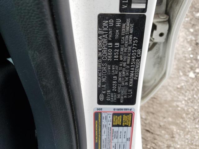 Photo 12 from auction – 2017 KIA RIO LX with VIN KNADM4A35H6057757