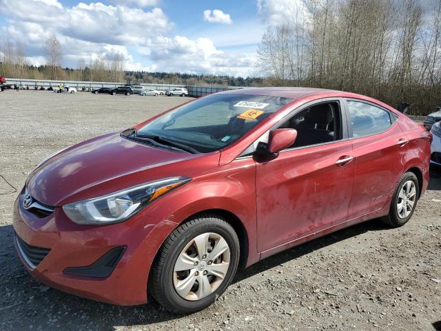 HYUNDAI ELANTRA SE 2016 with VIN 5NPDH4AE1GH734851 - Photo from auction