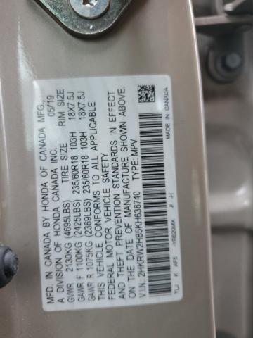 Photo 14 from auction – 2019 HONDA CR-V EXL with VIN 2HKRW2H85KH636740