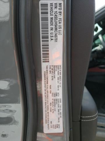 Photo 14 from auction – 2021 DODGE DURANGO SR with VIN 1C4SDJH94MC740791