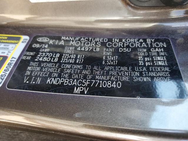 Photo 14 from auction – 2015 KIA SPORTAGE L with VIN KNDPB3AC5F7710840
