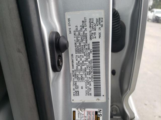 Photo 13 from auction – 2005 TOYOTA 4RUNNER LI with VIN JTEBU17R150077051