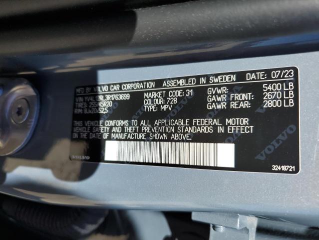 Photo 14 from auction – 2024 VOLVO XC60 PLUS with VIN YV4L12RL3R1763699