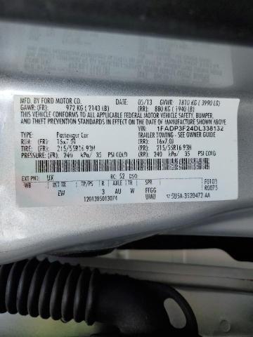 Photo 12 from auction – 2013 FORD FOCUS SE with VIN 1FADP3F24DL338132