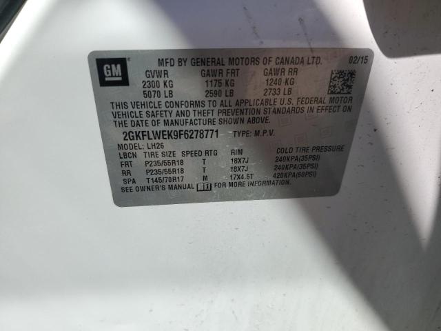 Photo 14 from auction – 2015 GMC TERRAIN SL with VIN 2GKFLWEK9F6278771
