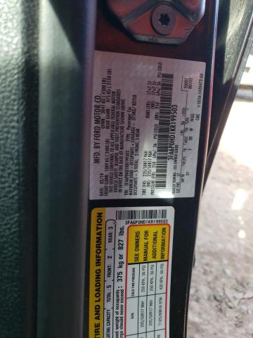 Photo 12 from auction – 2019 FORD FUSION SE with VIN 3FA6P0HD1KR199503