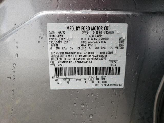 Photo 14 from auction – 2022 FORD EDGE TITAN with VIN 2FMPK4K9XNBA93154