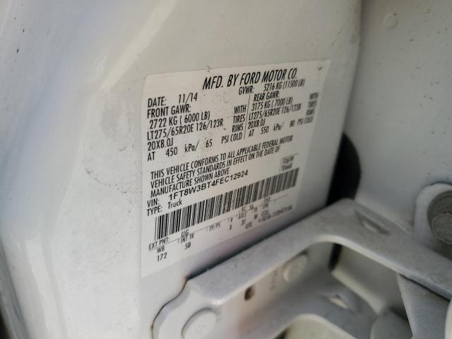 Photo 12 from auction – 2015 FORD F350 SUPER with VIN 1FT8W3BT4FEC12924
