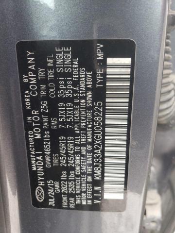Photo 14 from auction – 2016 HYUNDAI TUCSON LIM with VIN KM8J33A2XGU058225