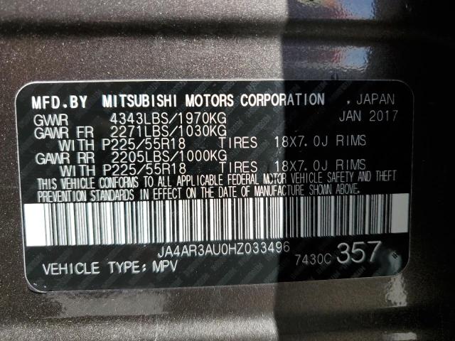 Photo 14 from auction – 2017 MITSUBISHI OUTLANDER with VIN JA4AR3AU0HZ033496
