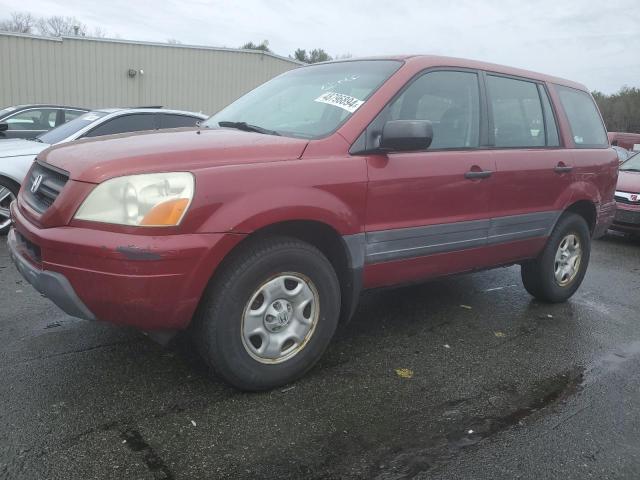 HONDA PILOT LX 2003 with VIN 2HKYF18103H610072 - Photo from auction