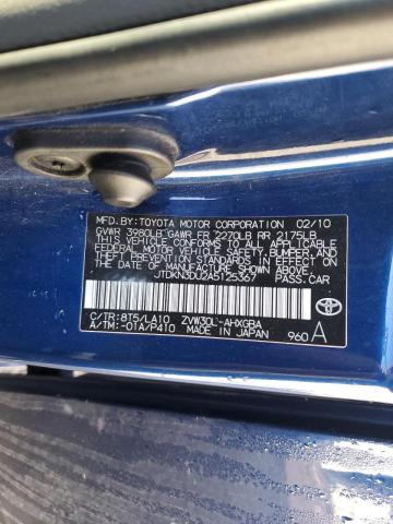 Photo 12 from auction – 2010 TOYOTA PRIUS with VIN JTDKN3DU2A5125367