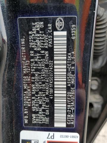 Photo 12 from auction – 2014 TOYOTA CAMRY L with VIN 4T1BF1FK5EU774522
