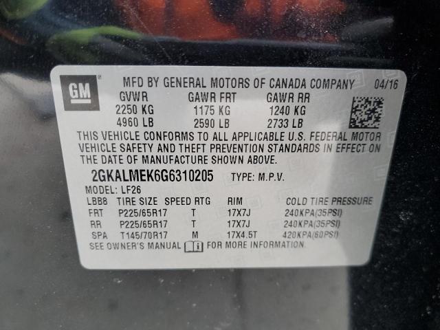 صورة رقم 12 من المزاد - 2016 GMC TERRAIN SL مع VIN 2GKALMEK6G6310205
