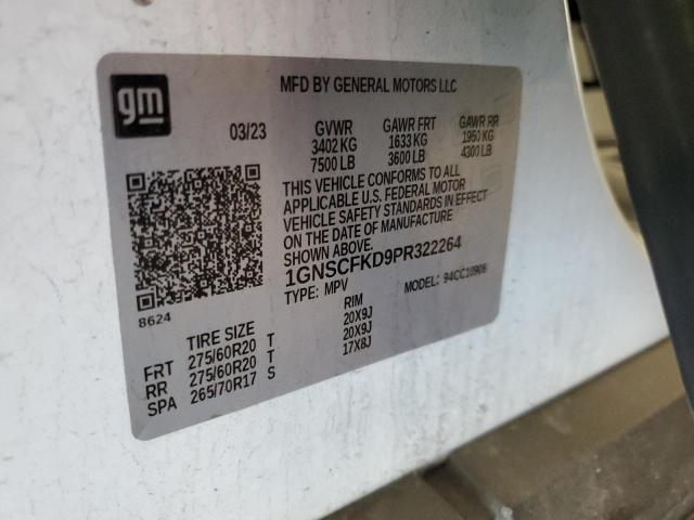 Photo 14 from auction – 2023 CHEVROLET SUBURBAN C with VIN 1GNSCFKD9PR322264
