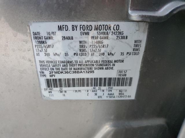 Photo 12 from auction – 2008 FORD EDGE SE with VIN 2FMDK36C38BA13295