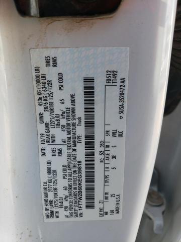 Photo 12 from auction – 2019 FORD F250 SUPER with VIN 1FT7W2B60KEG39818