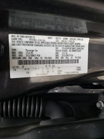 Photo 13 from auction – 2015 FORD FOCUS SE with VIN 1FADP3F28FL259324