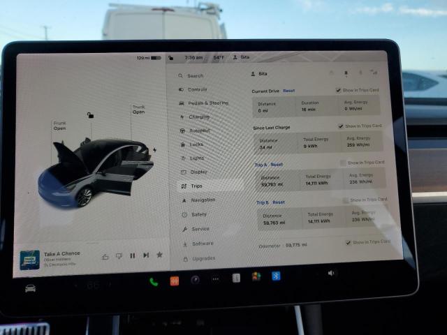 Photo 9 from auction – 2018 TESLA MODEL 3 with VIN 5YJ3E1EA6JF151644