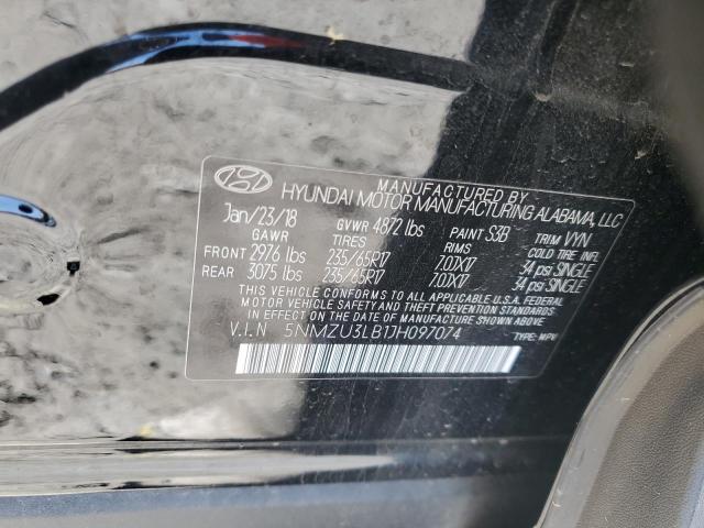 Photo 12 from auction – 2018 HYUNDAI SANTA FE S with VIN 5NMZU3LB1JH097074