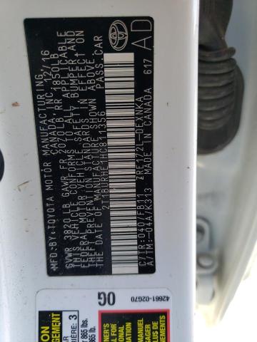 Photo 13 from auction – 2017 TOYOTA COROLLA L with VIN 2T1BURHE1HC811356
