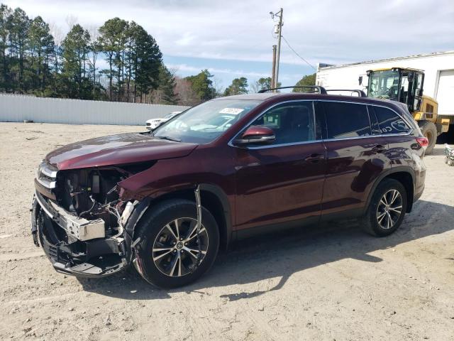TOYOTA HIGHLANDER 2019 with VIN 5TDBZRFH8KS735003 - Photo from auction