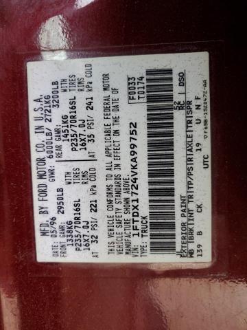 Photo 12 from auction – 1997 FORD F150 with VIN 1FTDX1724VKA99752