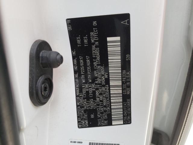 Photo 14 from auction – 2018 TOYOTA SIENNA LE with VIN 5TDKZ3DC4JS958464