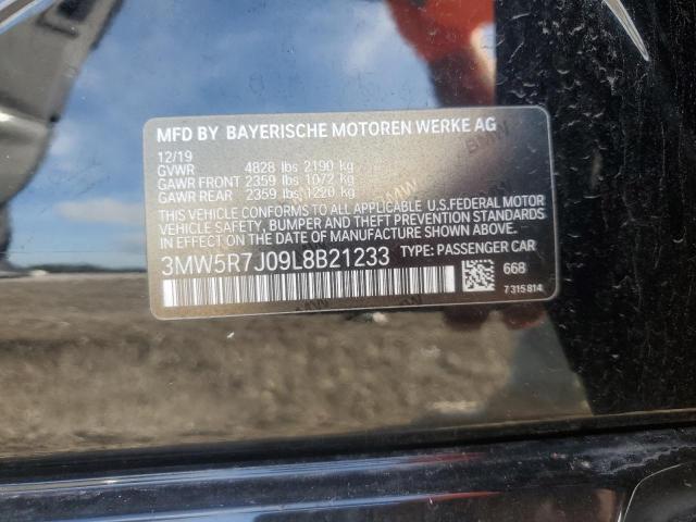 Photo 12 from auction – 2020 BMW 330XI with VIN 3MW5R7J09L8B21233