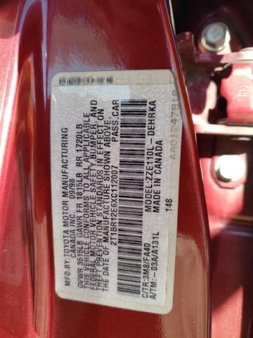 Photo 12 from auction – 1999 TOYOTA COROLLA VE with VIN 2T1BR12E6XC112007