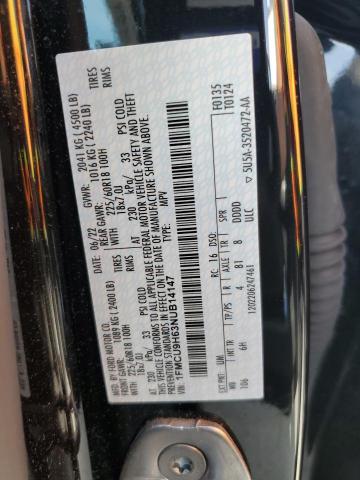 Photo 14 from auction – 2022 FORD ESCAPE SEL with VIN 1FMCU9H63NUB14147