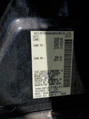 Photo 12 from auction – 2013 NISSAN ALTIMA 2.5 with VIN 1N4AL3AP5DC238140