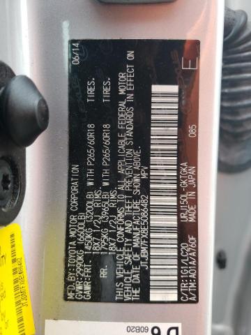Photo 13 from auction – 2014 LEXUS GX 460 with VIN JTJBM7FX8E5086482