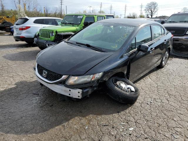 HONDA CIVIC LX 2013 with VIN 19XFB2F53DE044459 - Photo from auction