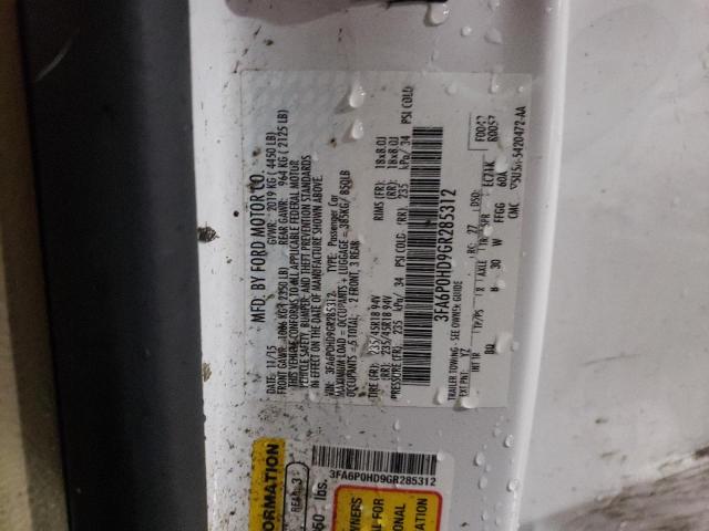 Photo 12 from auction – 2016 FORD FUSION SE with VIN 3FA6P0HD9GR285312