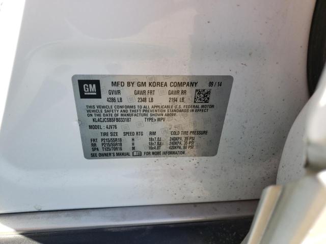 Photo 13 from auction – 2015 BUICK ENCORE with VIN KL4CJCSB5FB033187