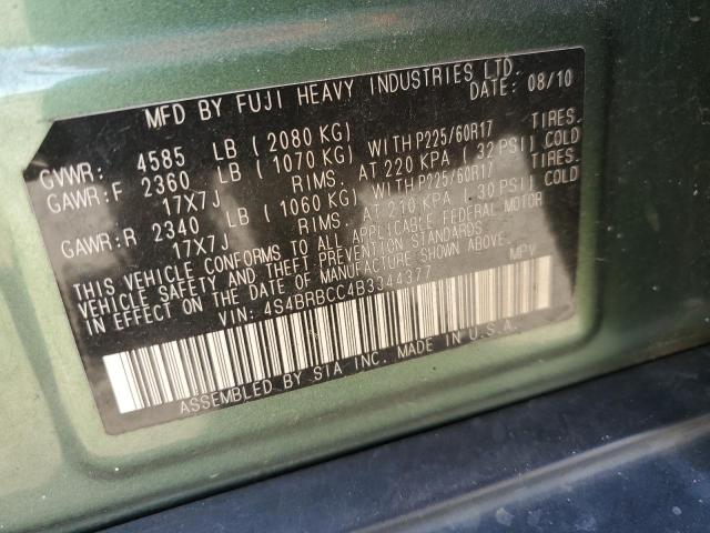 Снимка 12 от търг – 2011 SUBARU OUTBACK 2. с VIN 4S4BRBCC4B3344377