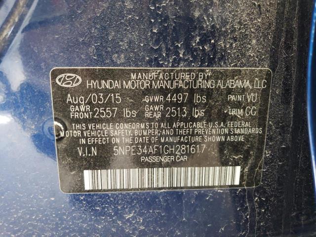 Photo 13 from auction – 2016 HYUNDAI SONATA SPO with VIN 5NPE34AF1GH281617