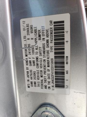 Photo 12 from auction – 2012 ACURA TSX with VIN JH4CU2F41CC015809