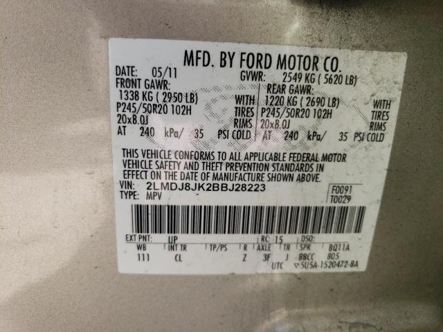 Photo 14 from auction – 2011 LINCOLN MKX with VIN 2LMDJ8JK2BBJ28223
