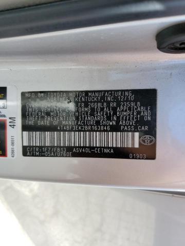 Photo 12 from auction – 2011 TOYOTA CAMRY BASE with VIN 4T4BF3EK2BR163846