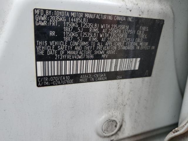 Photo 14 from auction – 2013 TOYOTA RAV4 LIMIT with VIN 2T3YFREV4DW071696