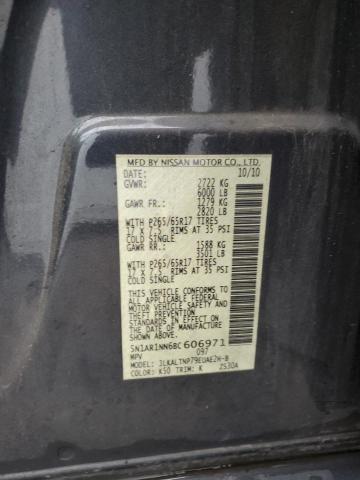 Foto 14 de la subasta – 2011 NISSAN PATHFINDER con VIN 5N1AR1NN6BC606971