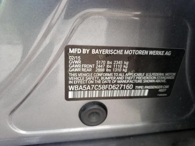 Photo 12 from auction – 2015 BMW 528 XI with VIN WBA5A7C58FD627160