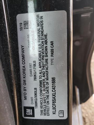 Photo 12 from auction – 2020 CHEVROLET SPARK 2LT with VIN KL8CF6SAXLC431686