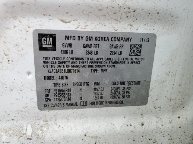 Photo 12 from auction – 2020 BUICK ENCORE PRE with VIN KL4CJASB1LB071614