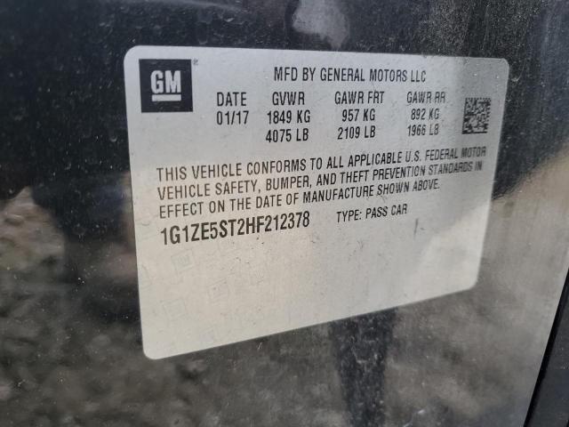Photo 12 from auction – 2017 CHEVROLET MALIBU LT with VIN 1G1ZE5ST2HF212378
